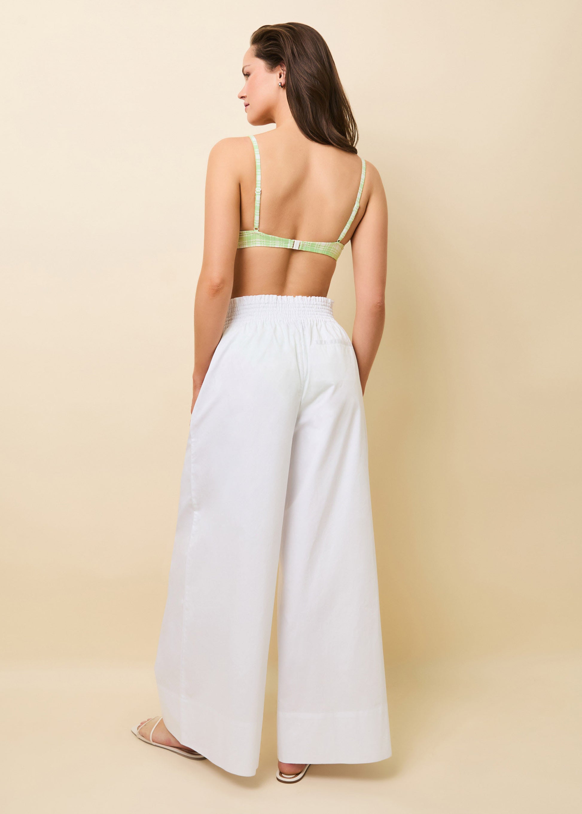Twyla Pant Optic White - Solid & Striped