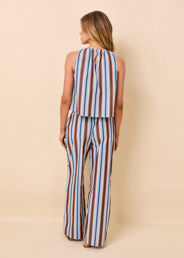 Dev Top Poplin Ombre Stripe