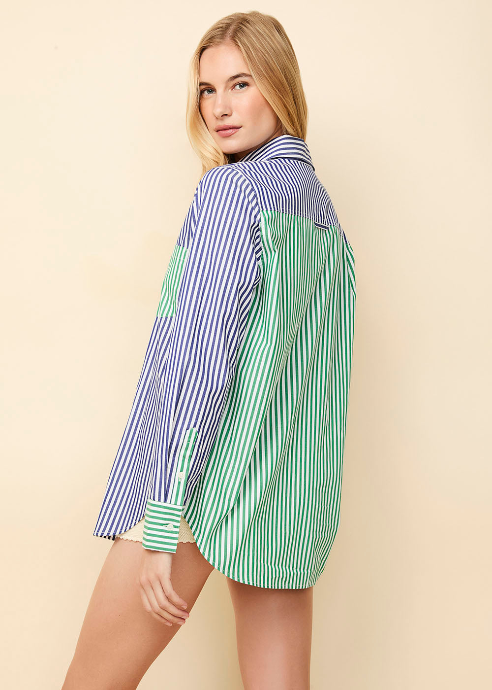 Oxford Tunic Colorblock Stripe - Solid & Striped
