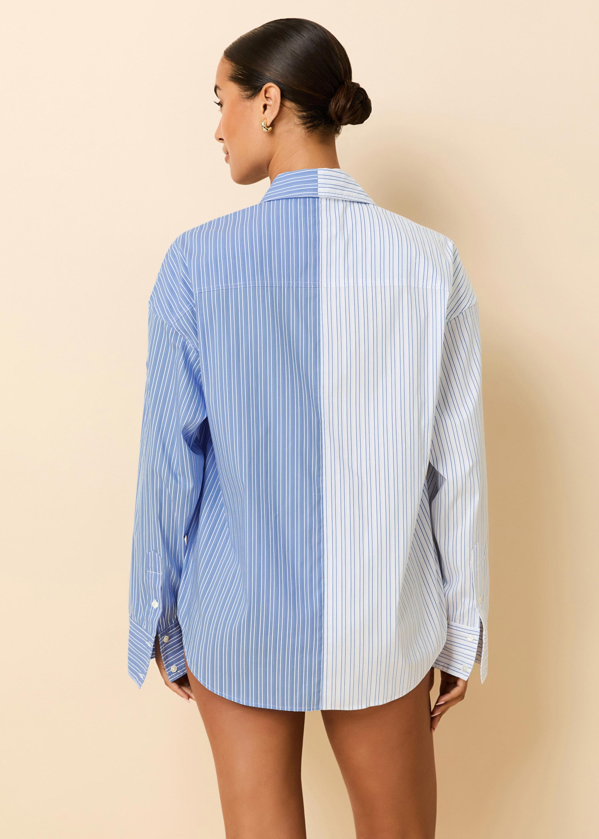 Dylan Button Down Shirt Blue Stripe Shirting | Solid & Striped