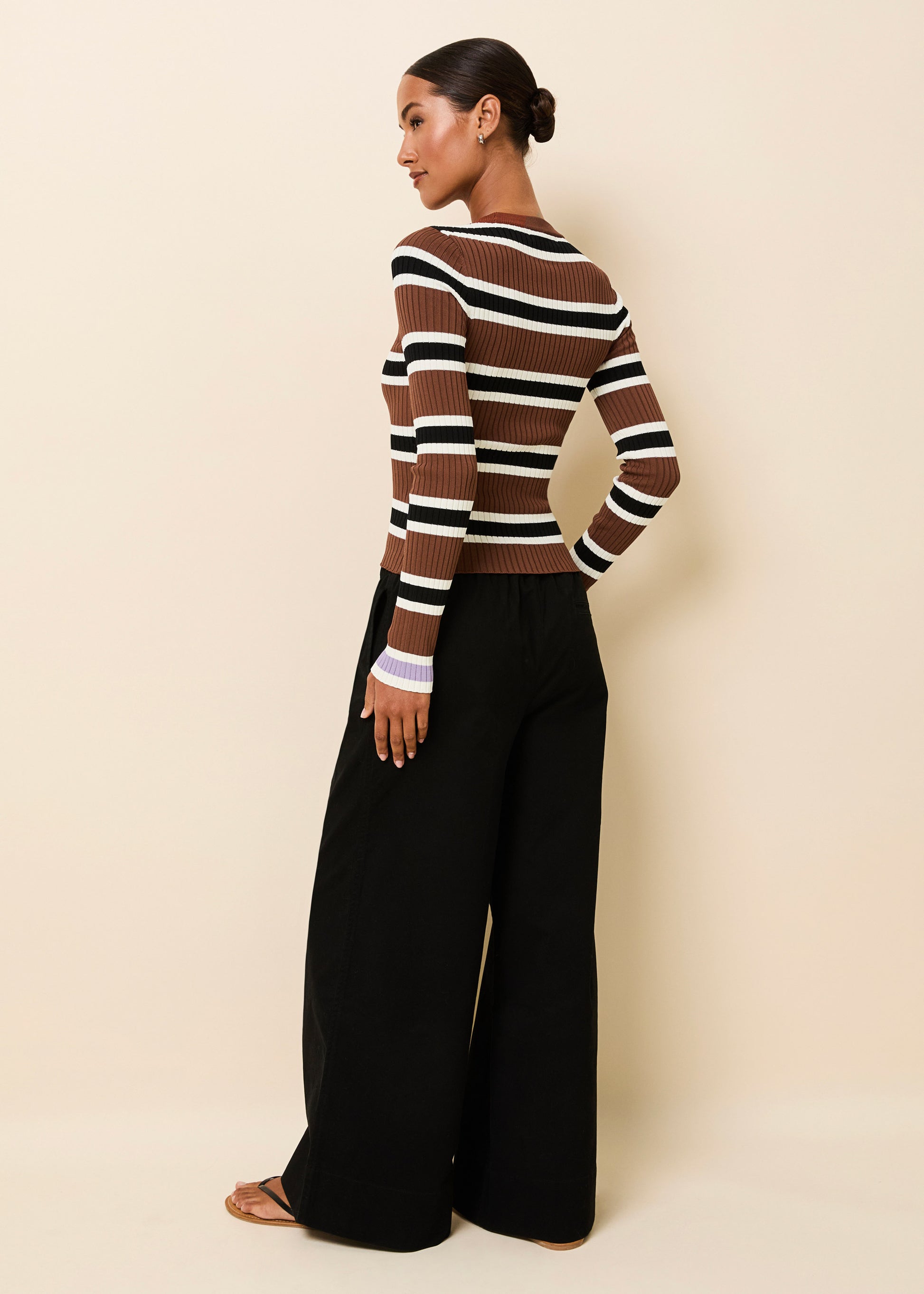 Flynn Pant Noir - Solid & Striped