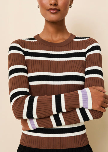 Dora Top Coconut Stripe