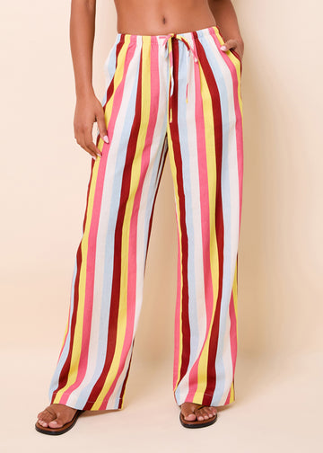 Ashling Pant Linen Symi Stripe