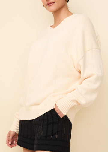 Reva Cotton Sweater Clay