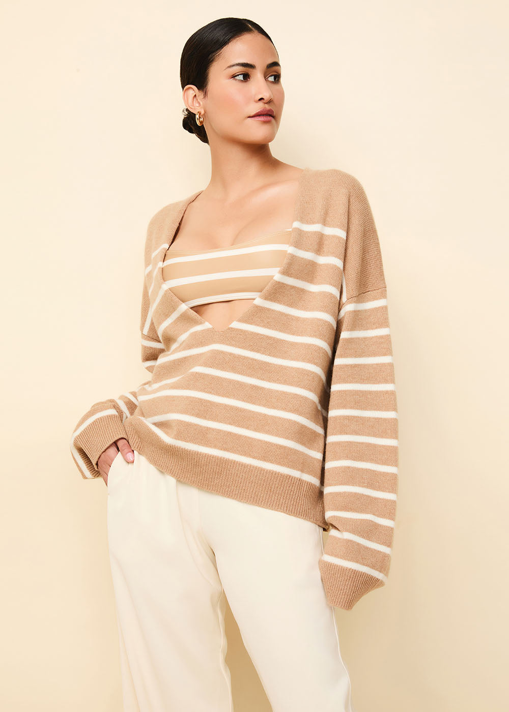 The Lowell Cashmere Sweater - Solid & Striped
