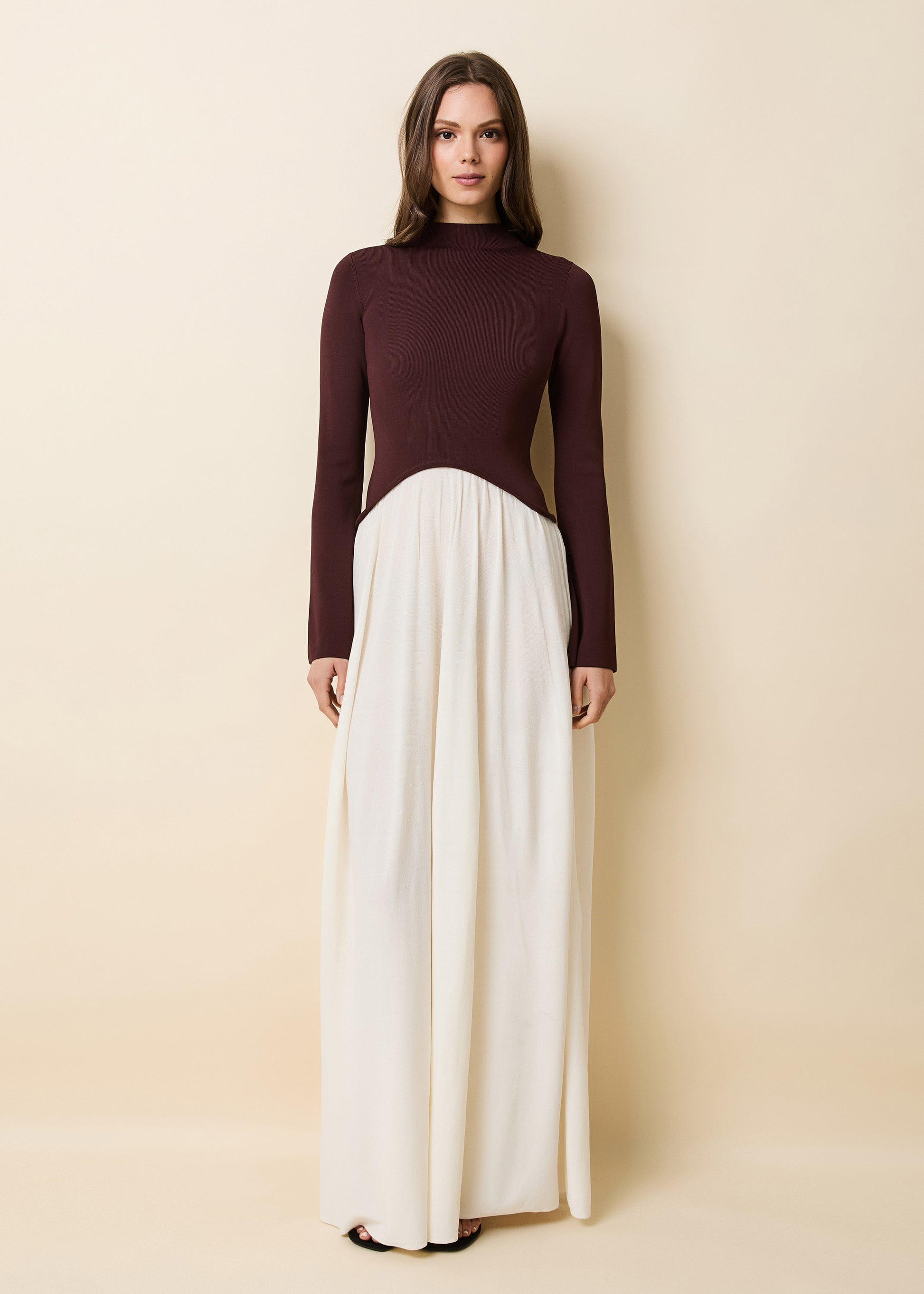 Soglio Dress Raisin Brown - Solid & Striped
