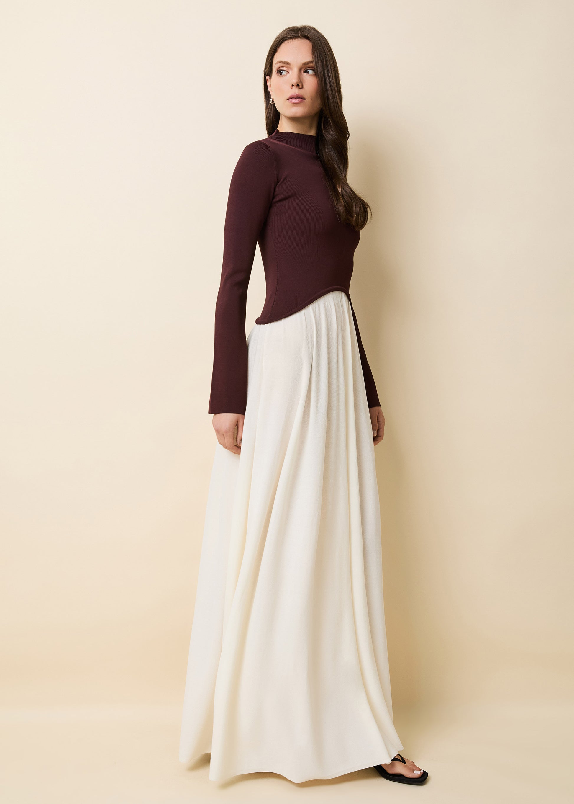 Soglio Dress Raisin Brown - Solid & Striped