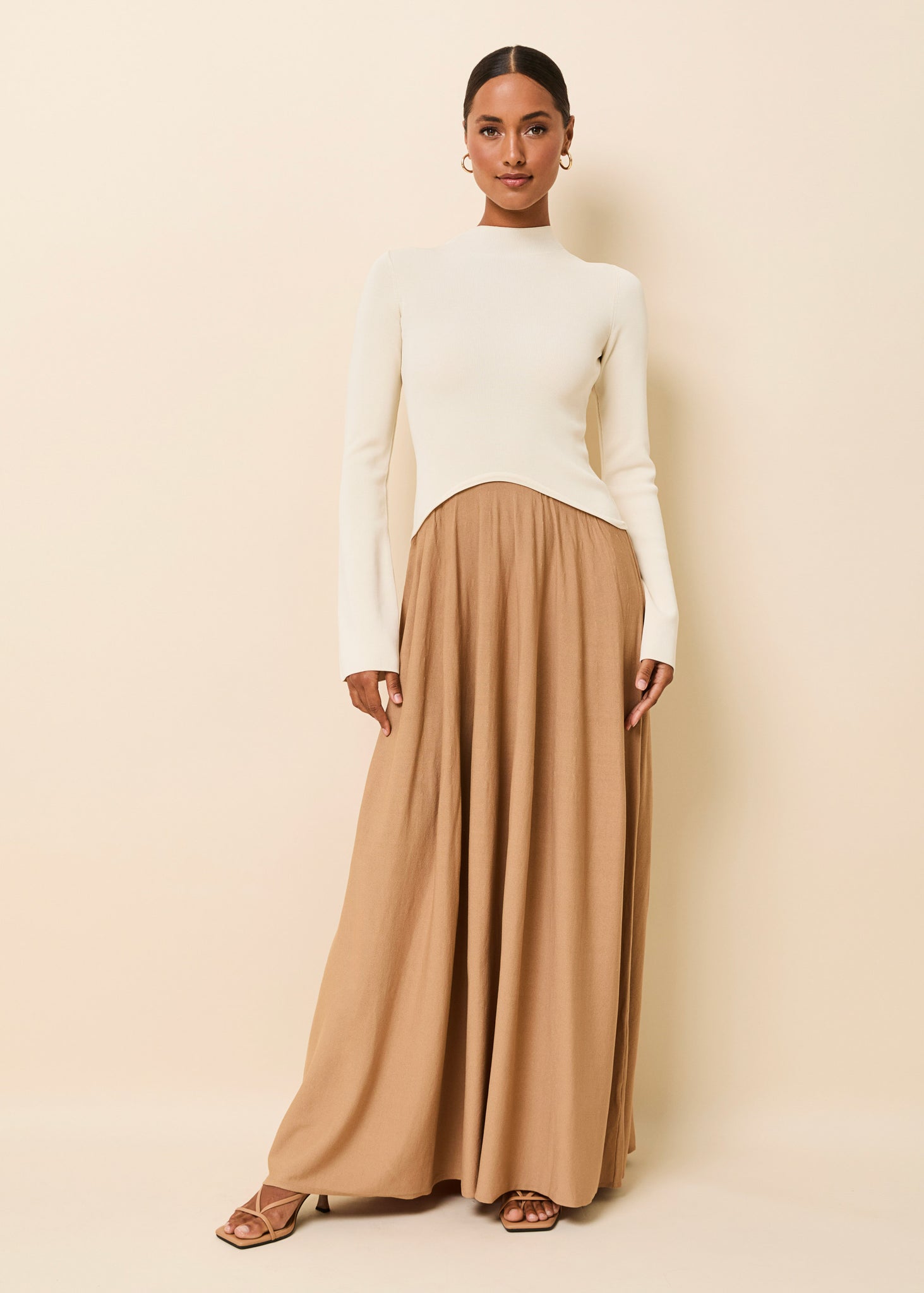 Soglio Dress Camel / Brule - Solid & Striped