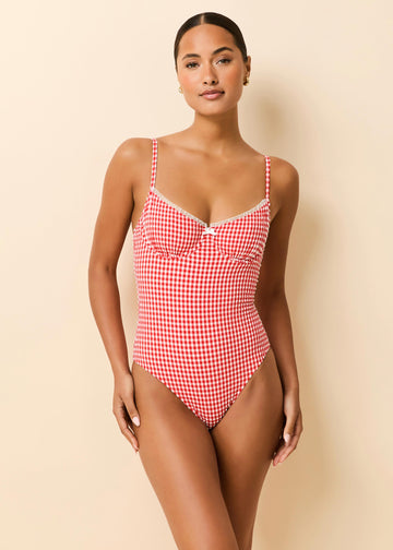 Taylor One Piece Red Gingham