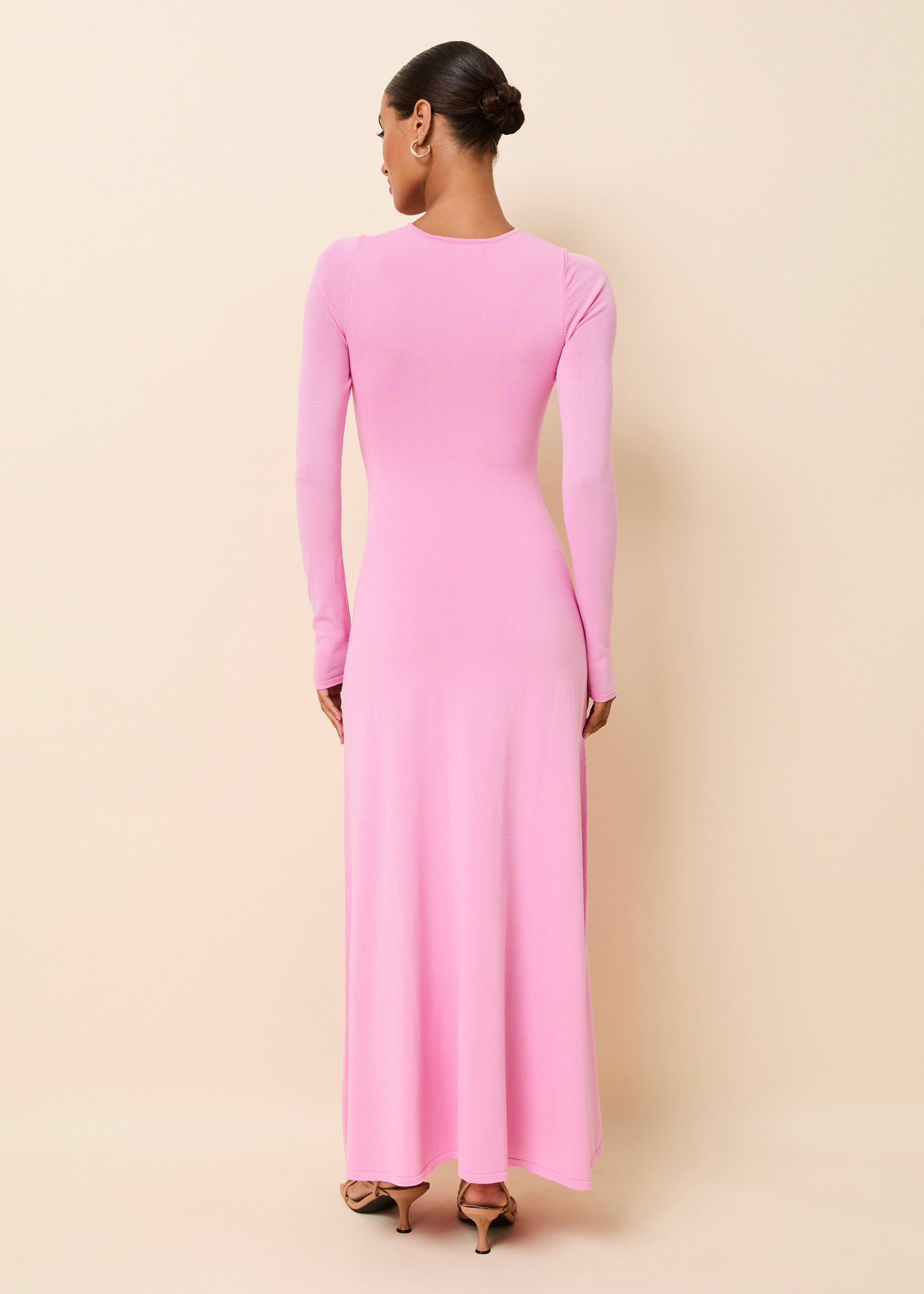 bon bon pink bridesmaid dress Bon Bon Pink Bridesmaid Dress Matte Satin Size 2X