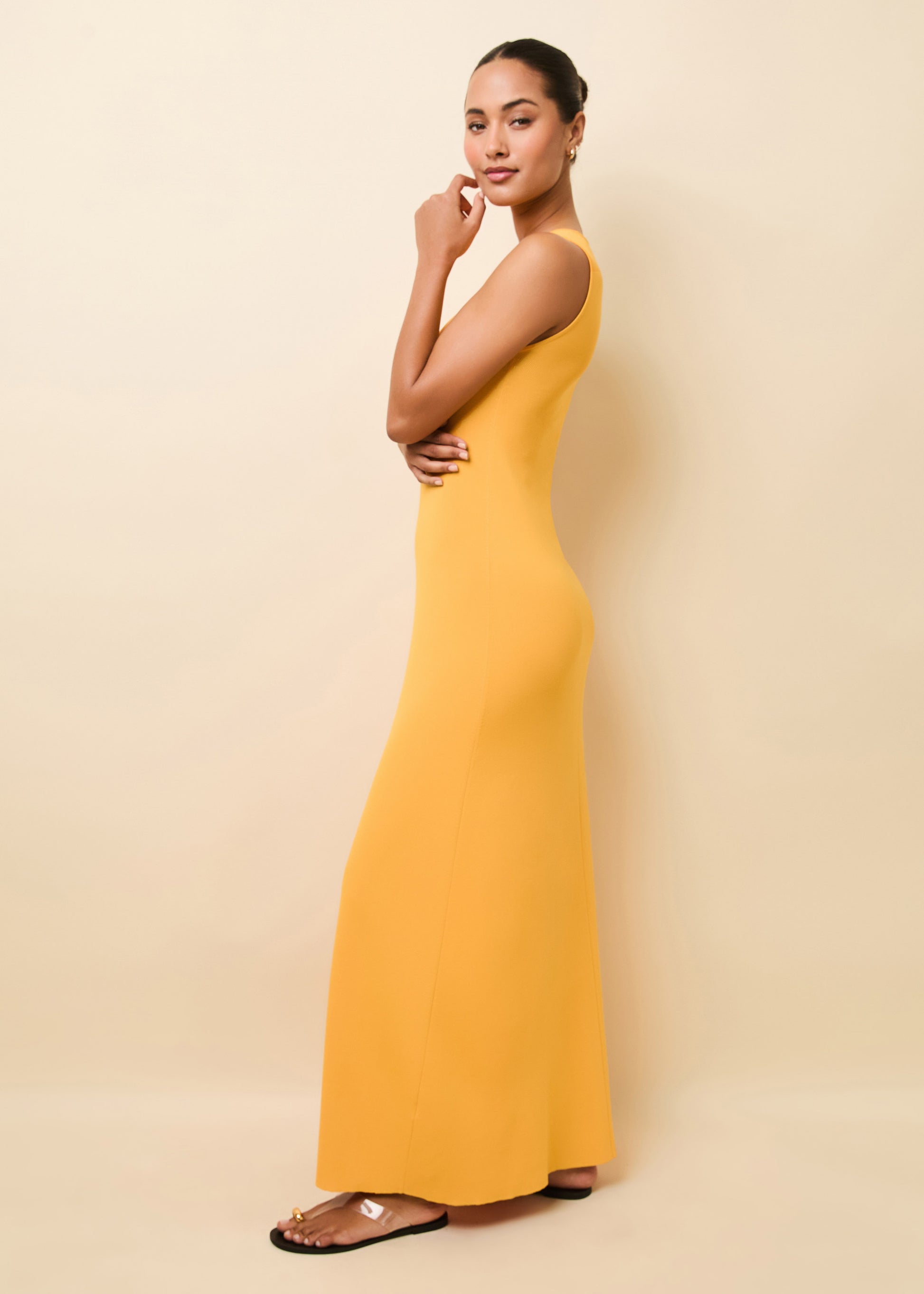 Lucerne Dress Mango - Solid & Striped