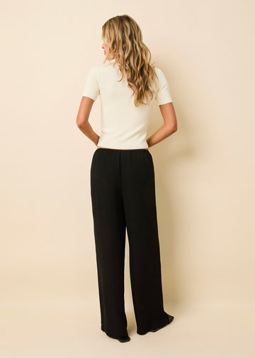 Monaco Drape Pant Noir
