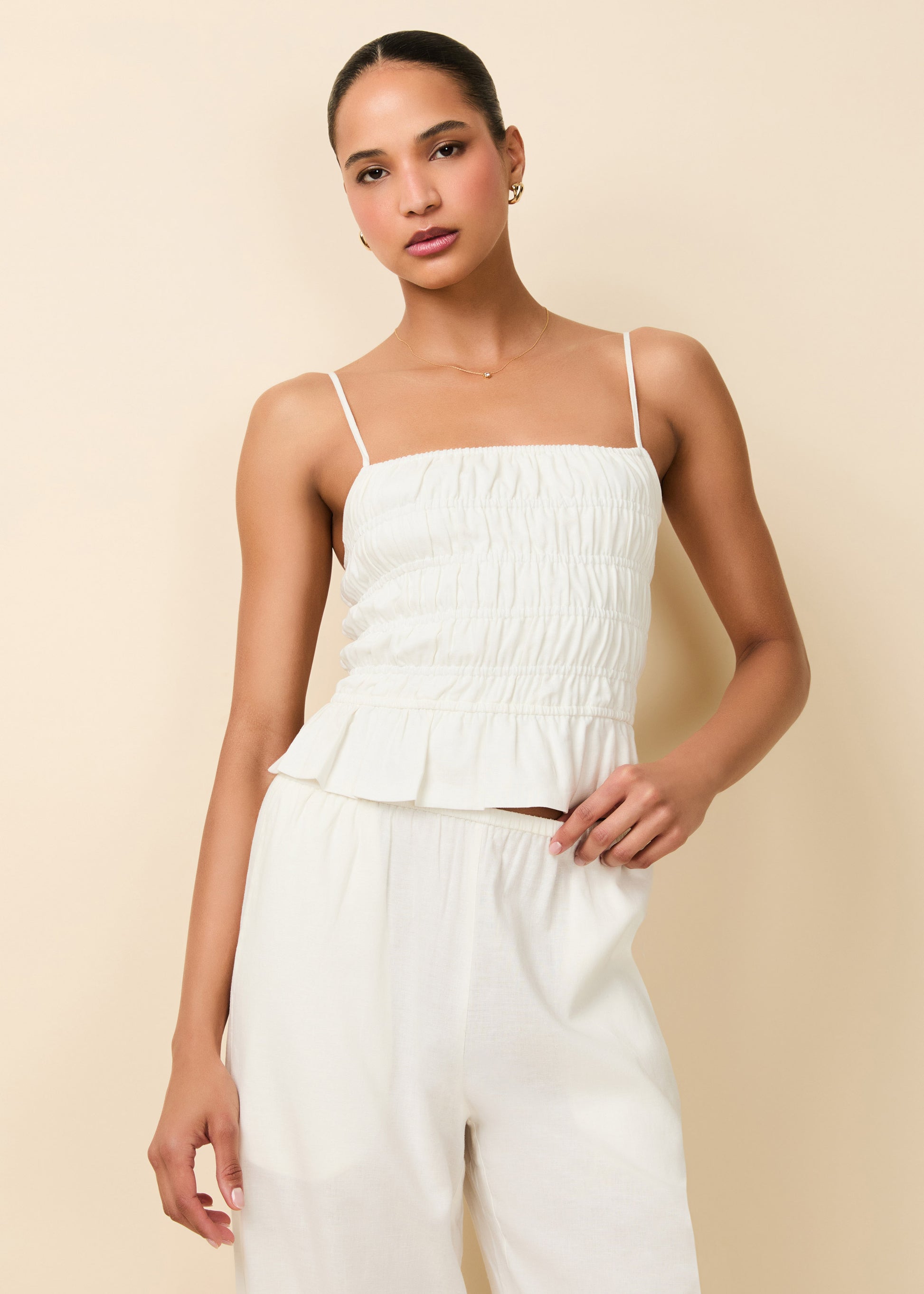 Delta Top Optic White - Solid & Striped