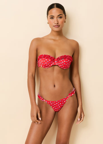 Ramona Bikini Top Ditsy Umbrella Print