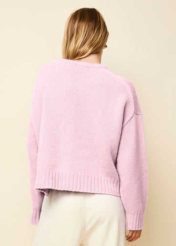 Reva Cashmere Sweater Carnation Pink