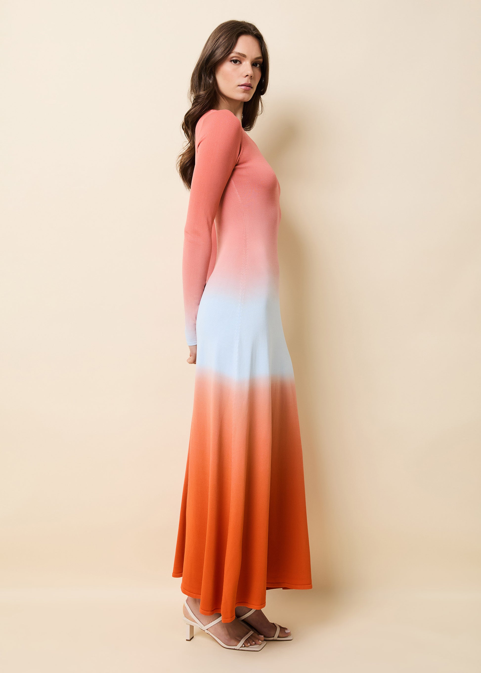 Dora Dress Ombre Peachy Keen - Solid & Striped