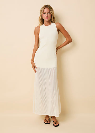 Lucerne Pointelle Dress Brule