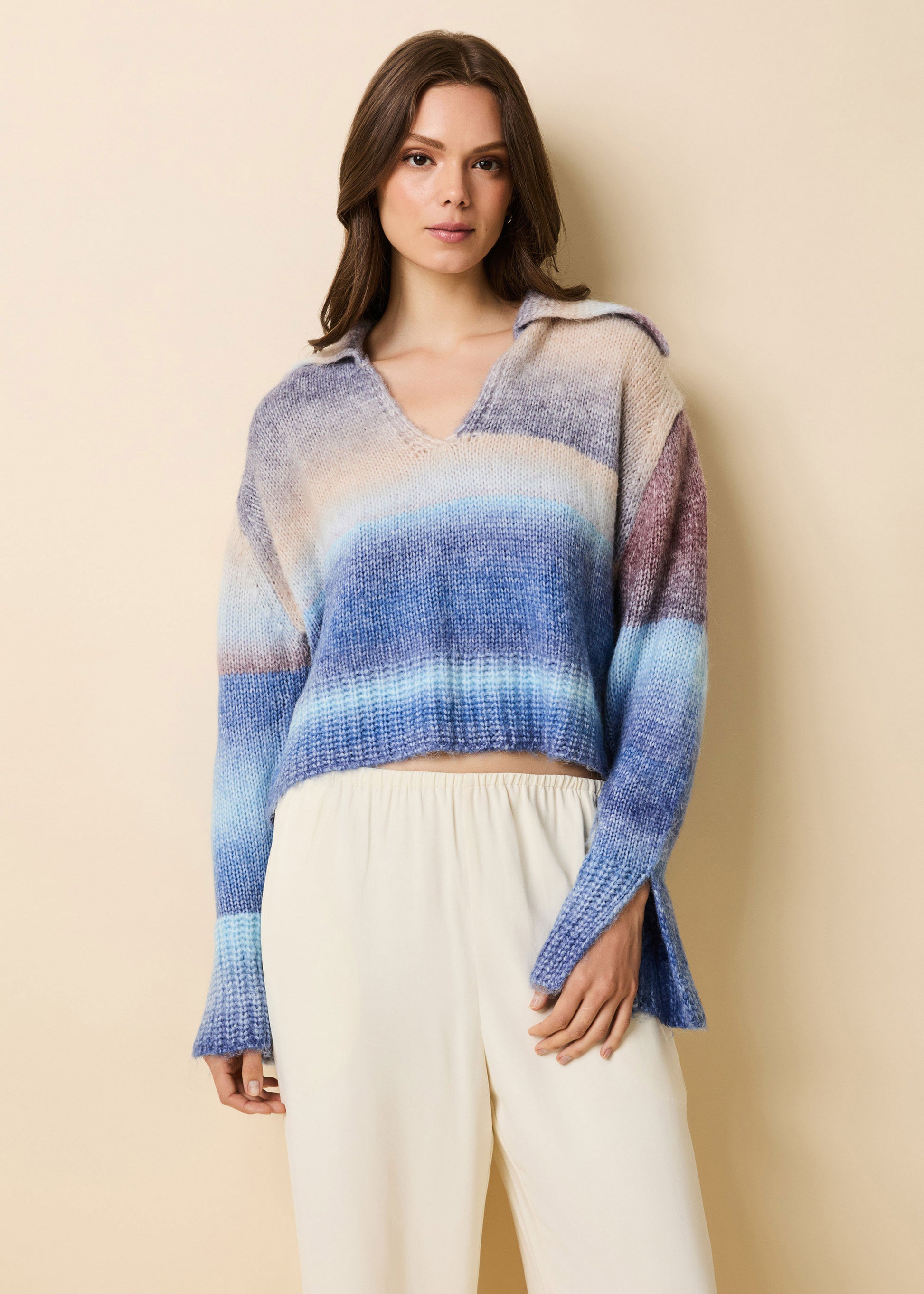 Lola Pullover Twilight / Raisin Brown - Solid & Striped