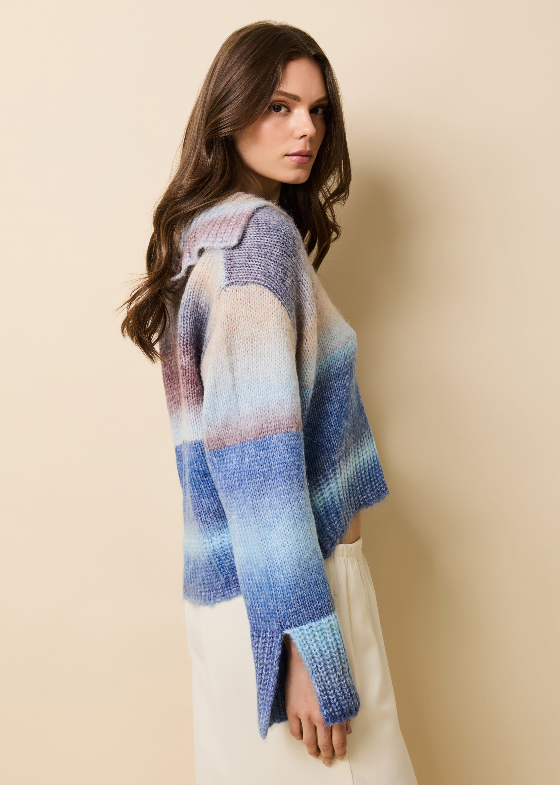 Lola Pullover Twilight / Raisin Brown - Solid & Striped
