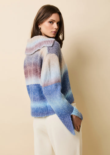 Lola Pullover Twilight / Raisin Brown - Solid & Striped