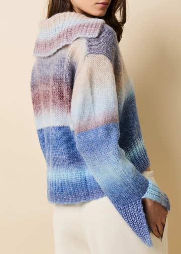 Lola Pullover Ombre Twilight / Raisin Brown