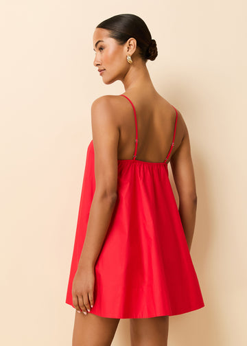 Lindsay Dress Lipstick Red