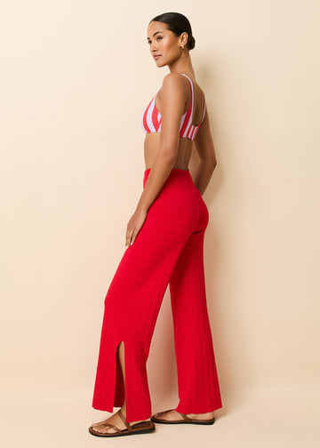 Logan Pant Lipstick Red