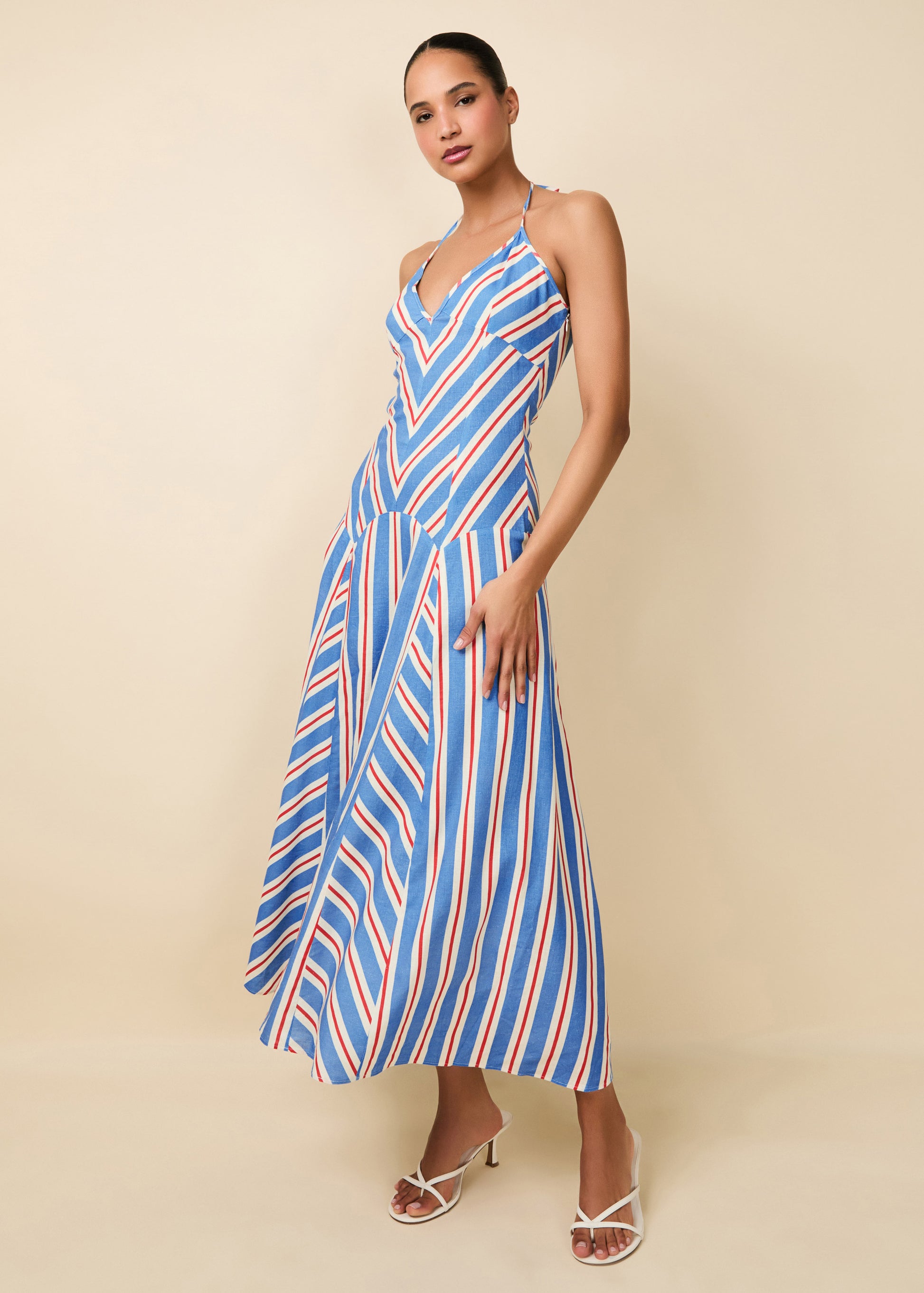 Alessio Dress Americana Stripe - Solid & Striped