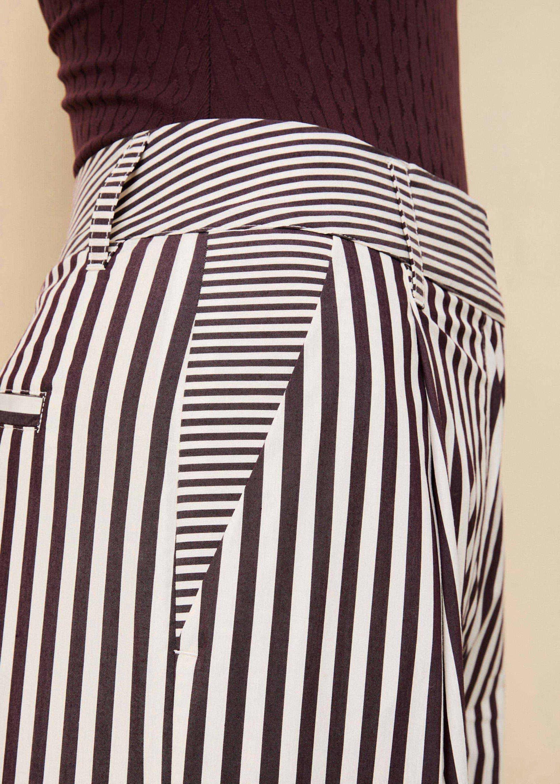 Marnie Pant Raisin Brown / Brule Stripe - Solid & Striped
