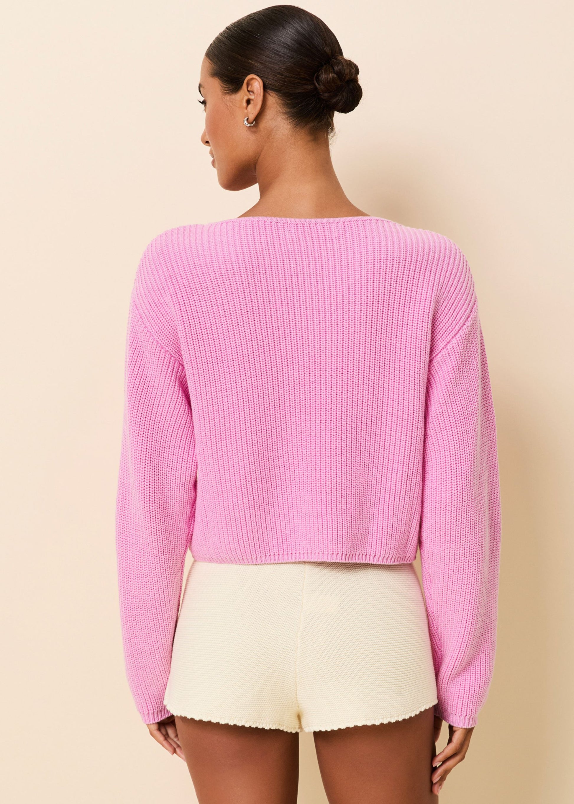 Meg Sweater Bon Bon - Solid & Striped
