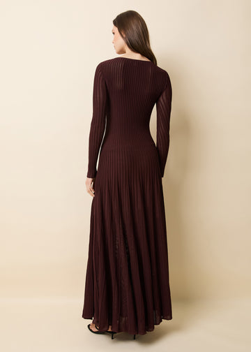 Sloane Dress Raisin Brown