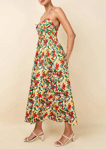Lolita Halter Dress Poplin Picasso Floral