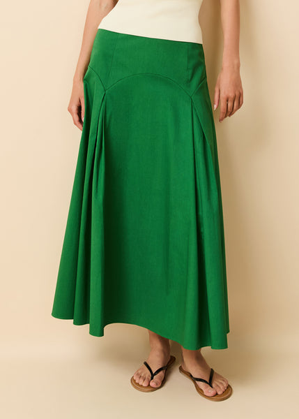 Gael Skirt Tennis Green | Solid & Striped