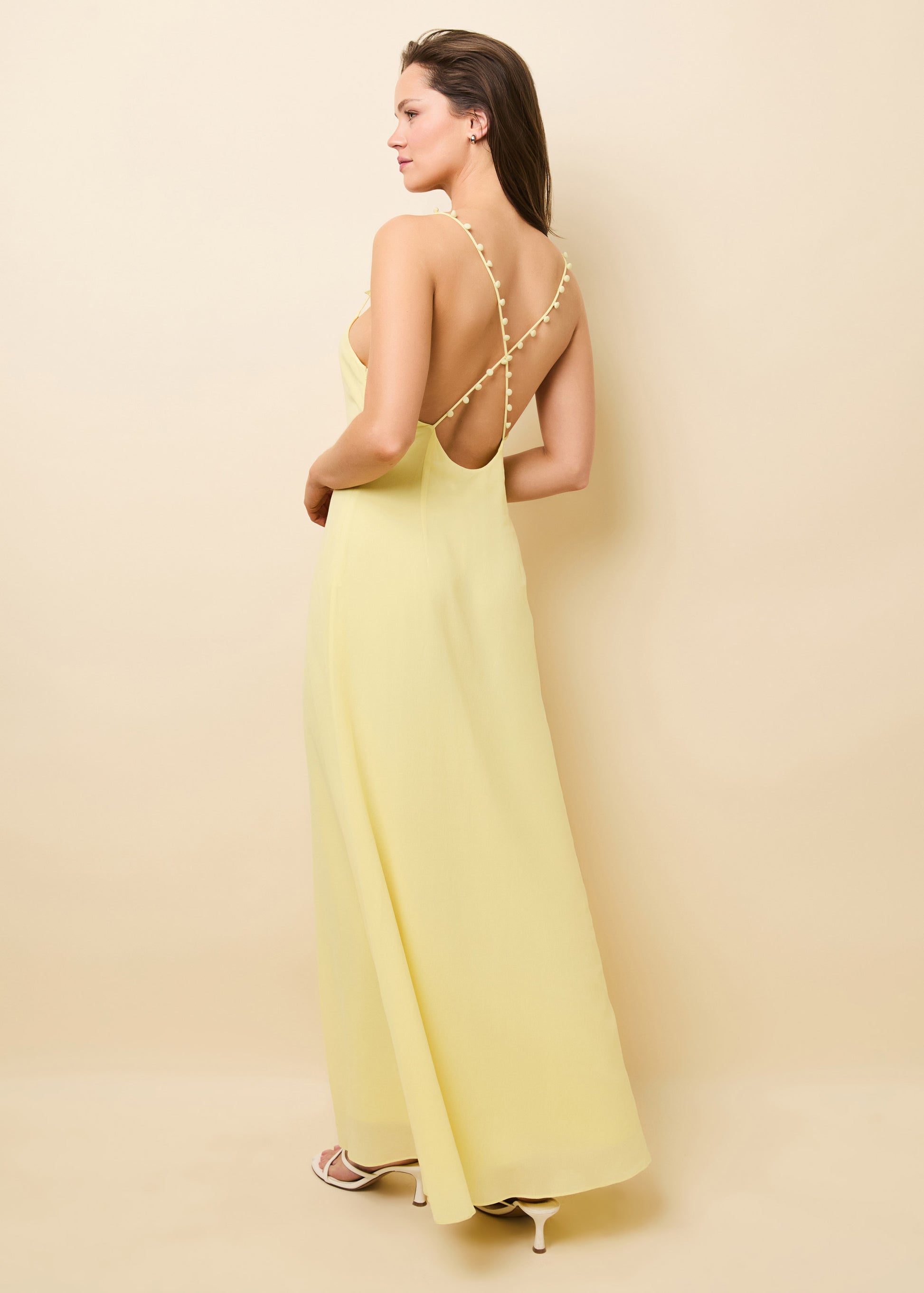 Renna Dress Custard - Solid & Striped