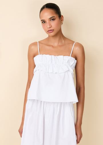 Sophie Top Optic White - Solid & Striped