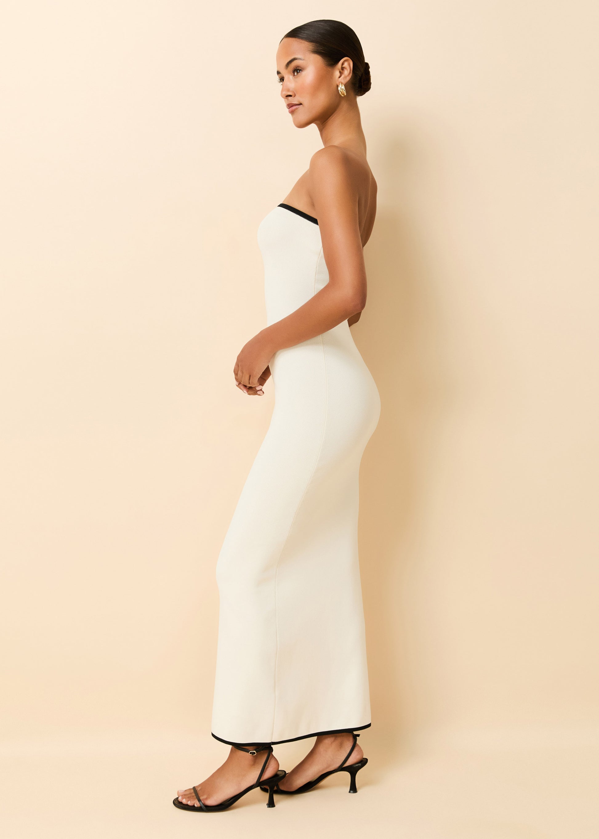 Caroline Dress Brule / Noir - Solid & Striped