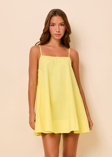 Lindsay Dress Poplin Citrina