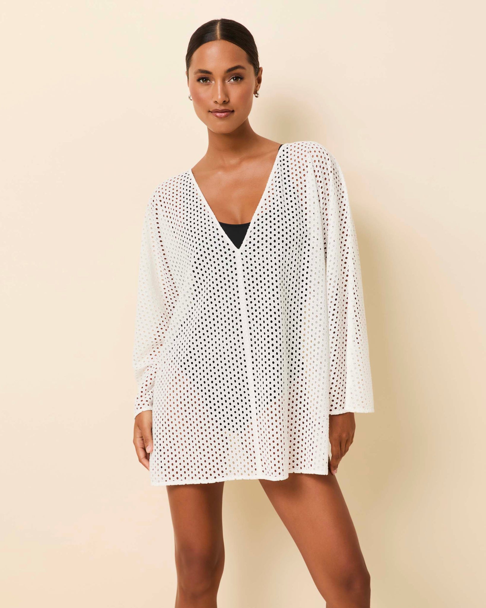 Samara Tunic Baby Eyelet Optic White