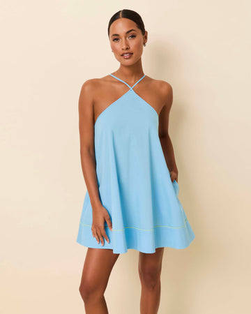 Grace Mini Dress Ocean Mist