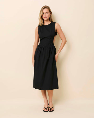 Sabine Midi Dress Noir