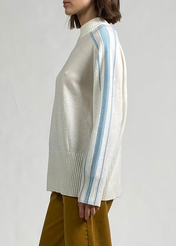 Emersyn Wool Cashmere Sweater Brule / Sky
