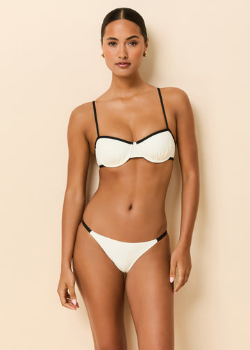 Jordana Bikini Top Brule / Noir