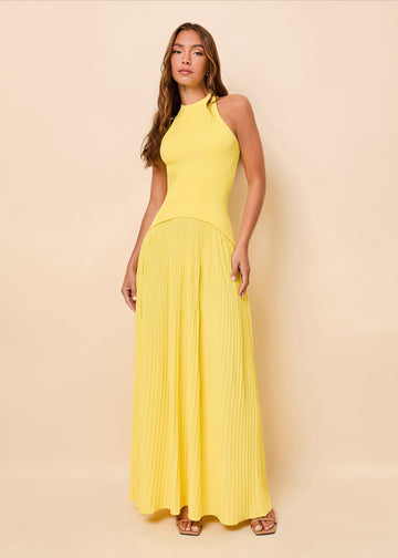 Isola Dress Ribbed Citrina