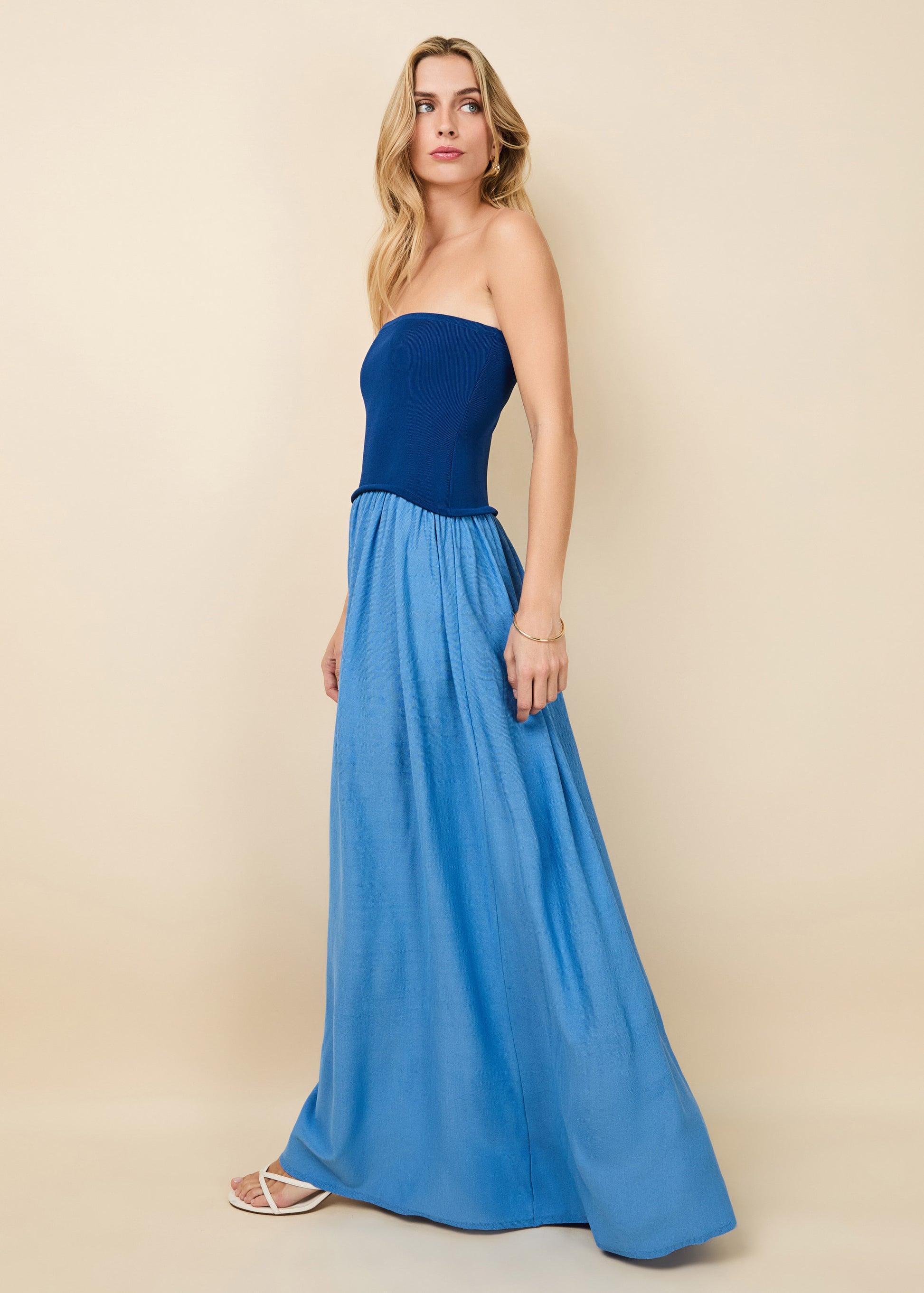 solid blue dress Nina's Elegant Color High Waist Midi on style and is unlined Momyknows Blue Off Shoulder Long