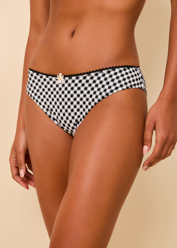 Daphne Bikini Bottom Noir Gingham