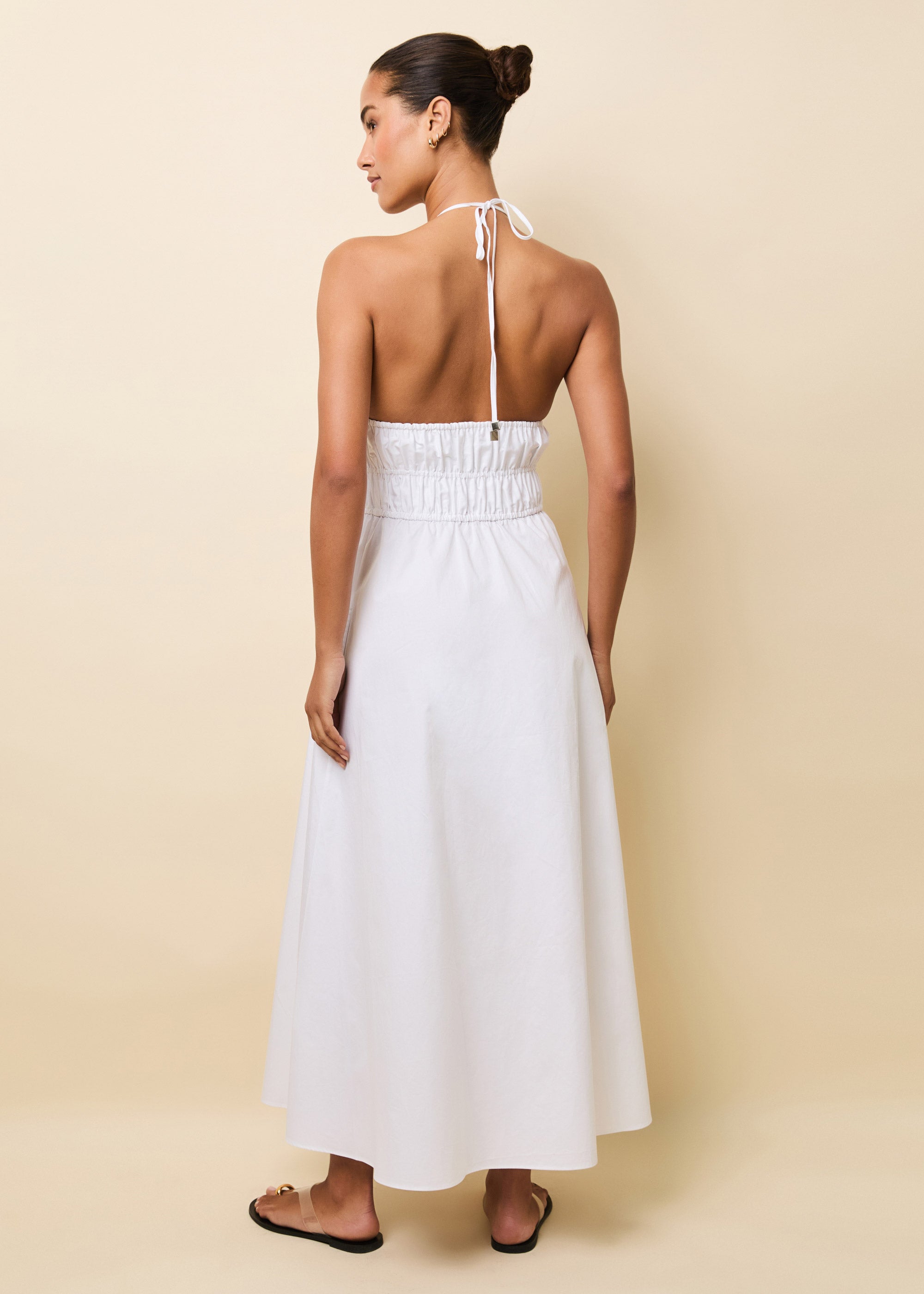 Meira Dress in Optic White | Solid & Striped