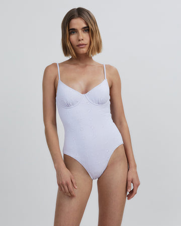 The Taylor Eyelet One Piece - Solid & Striped