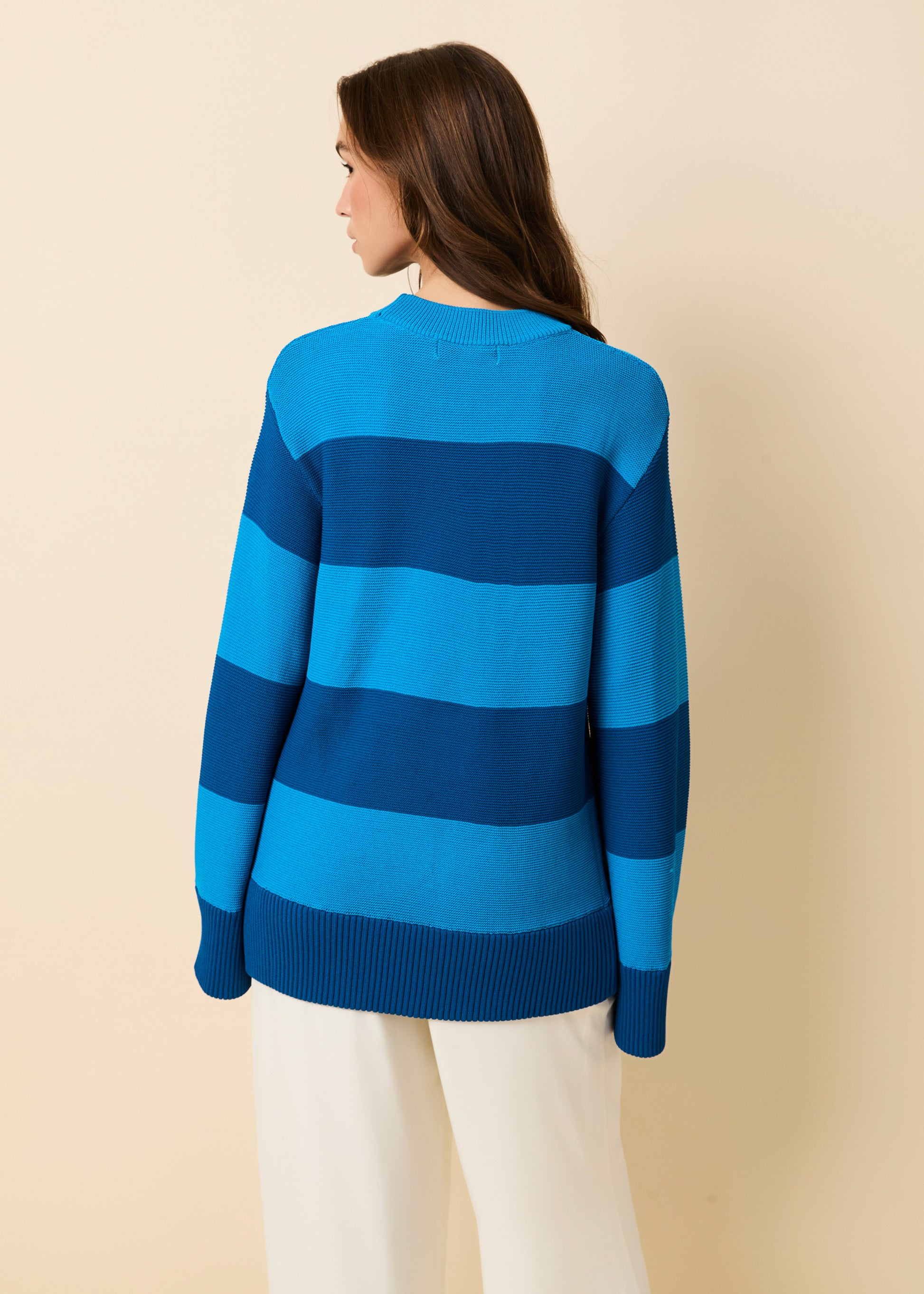 Tate Sweater Cosmic Blue - Solid & Striped