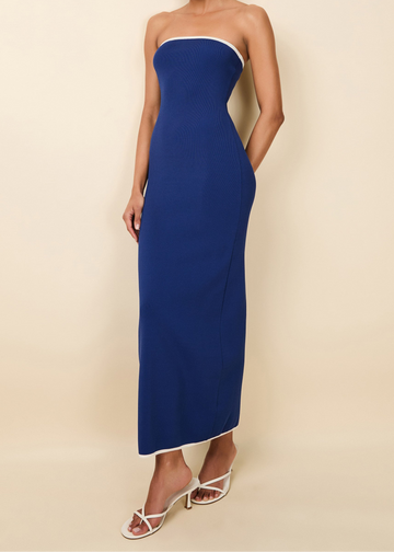 Caroline Dress Maritime Navy