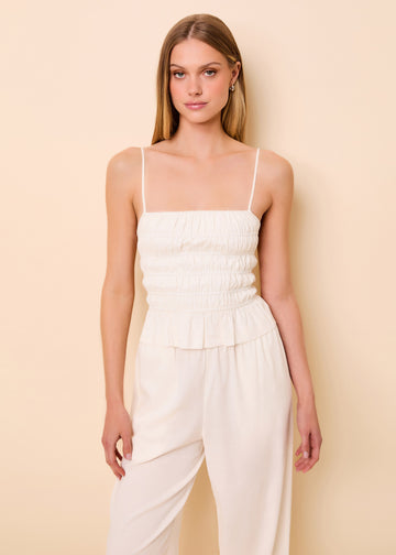 Delta Top Linen Optic White